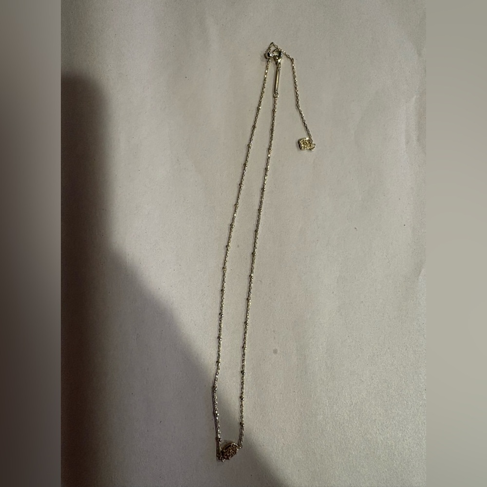Kendra Scott Delicate Gold-Tone Druzy Pendant Necklace